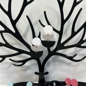 Handmade Polymer Clay Statement Earrings